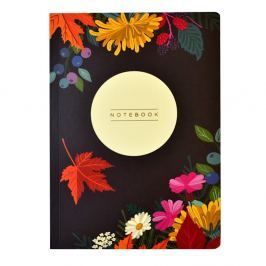 Autumn Floral Flexi A5 méretű jegyzetfüzet, 160 lapos - Portico Designs